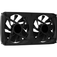 Aerocool ASTRO24 Doble Ventilador PC 12cm ARGB LED Soporte Antivibración Negro
