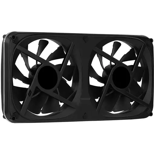 Aerocool ASTRO24 Doble Ventilador PC 12cm ARGB LED Soporte Antivibración Negro