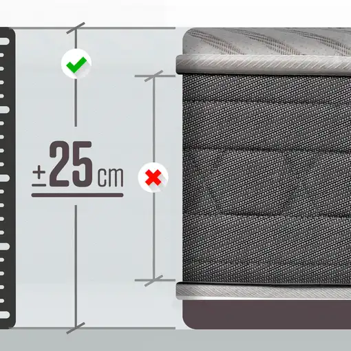 Pack, Colchón visco + Canapé Abatible, Montaje en domicilio incluido 135x190