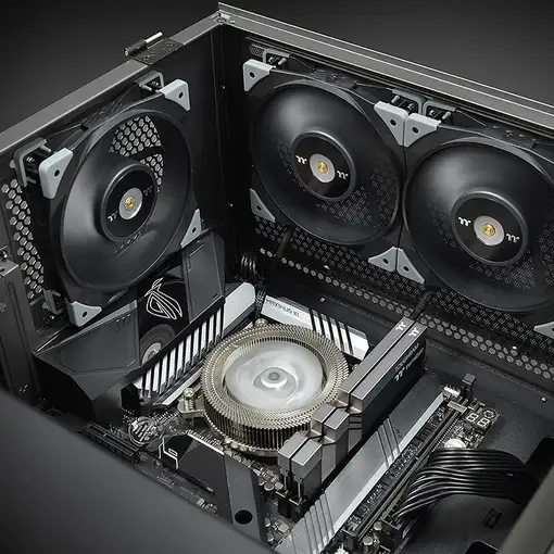 Thermaltake TOUGHFAN 14 Carcasa del ordenador Ventilador 14 cm Negro 1 pieza(s)