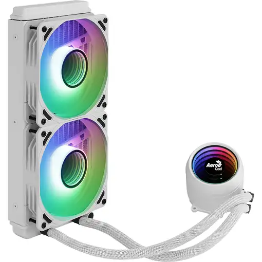 Aerocool MIRAGEL240W Refrigeración Líquida CPU 2xVentilador 12cm ARGB TDP 400W Bla