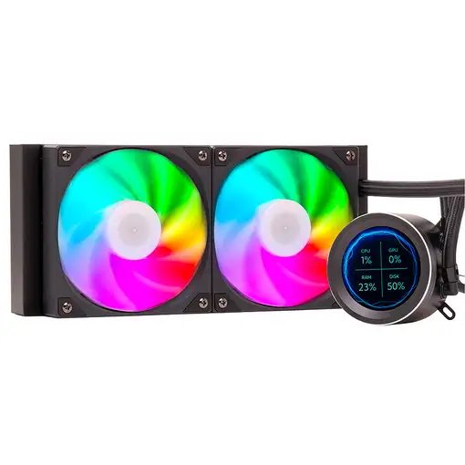 itek ARCTIC SPHERE LCD 240 Procesador Kit de refrigeración líquida 12 cm Negro