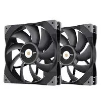 Thermaltake TOUGHFAN 14 Carcasa del ordenador Ventilador 14 cm Negro 2 pieza(s)