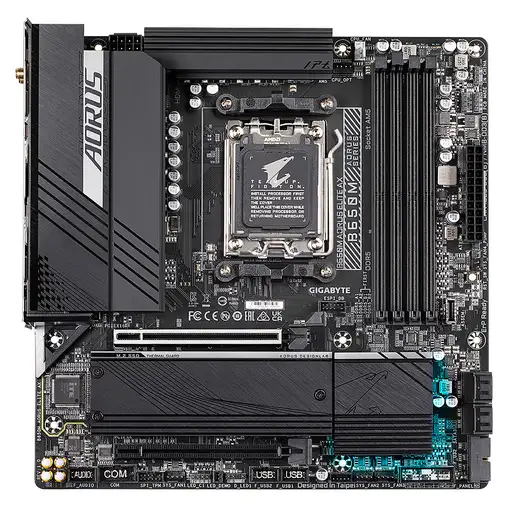GIGABYTE B650M AORUS ELITE AX Placa base - AMD Ryzen serie 9000, VRM de 12+2+1 fas