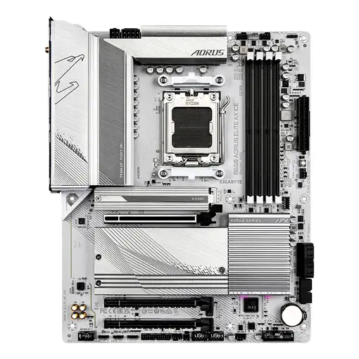 GIGABYTE B650 AORUS ELITE AX ICE Placa base - Compatible con procesadores AMD Ryze