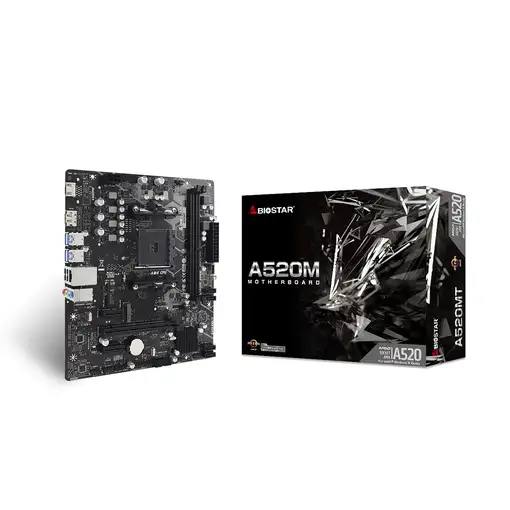 Biostar A520MT placa base AMD A520 Zócalo AM4 micro ATX