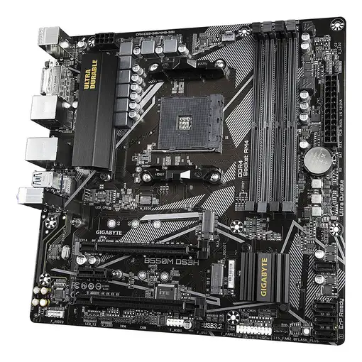GIGABYTE B550M DS3H Placa base - Procesadores AMD Ryzen 5000, VRM de 5+3 fases, ha