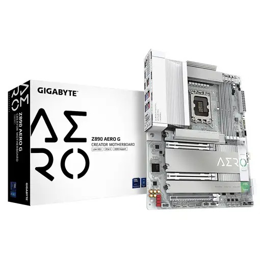 GIGABYTE Placa base Z890 AERO G - Compatible con CPUs Intel Core Ultra (Serie 2),