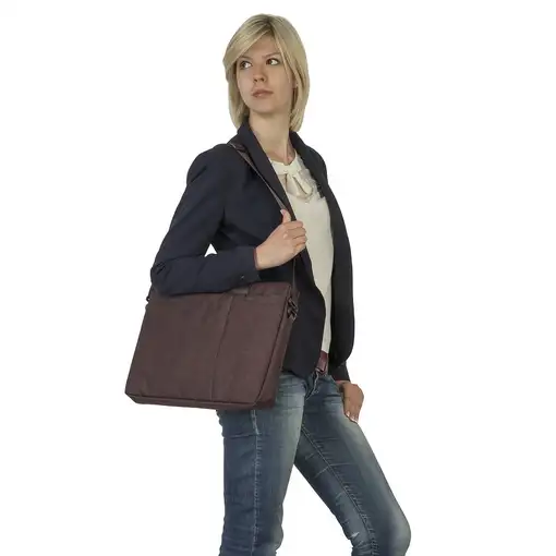 Rivacase 8335 BROWN maletines para portátil 39,6 cm (15.6") Maletín Marrón
