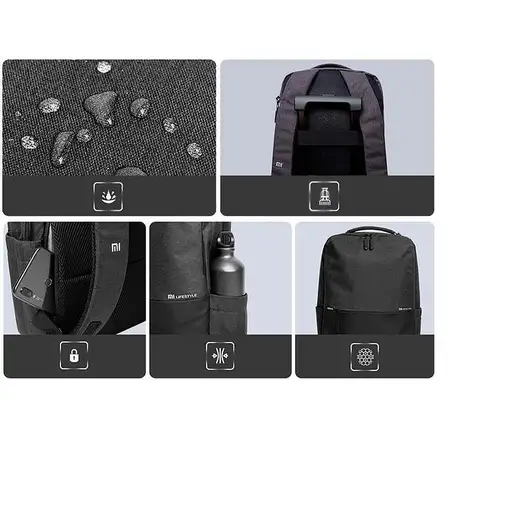 Xiaomi BHR4903GL mochila Mochila de senderismo Gris Fibra, Poliéster