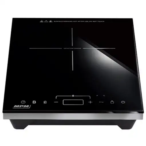 Placa Vitrocerámica Inducción Portátil, Temperatura Regulable 60-240°C, MPM,MKE-14