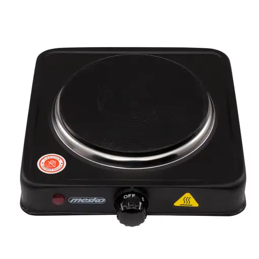 Hornillo Eléctrico, Zona Cocinado 15,4 cm, Compacto, Ideal Camping MS 6508, Mesko