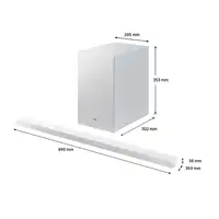 Samsung Barra de Sonido Ultra Slim HW-S701D/ZF con Subwoofer 2024