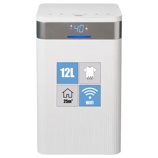 Deshumidificador 12l/día, hasta 25m2, Wi-fi JOCEL