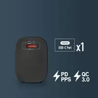 Cargador GAN de pared ultrarápido de 20W con 1 puerto: USB-C , NGS
