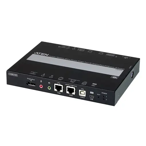 ATEN 1 switch KVM a través de IP DisplayPort 4K de un solo puerto para acceso a re