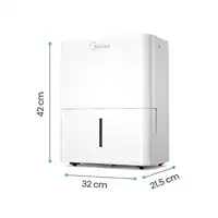 Deshumificador de aire blanco, 16L/24H,  20 m² MDDN-12DEN7-QA3-C MIDEA
