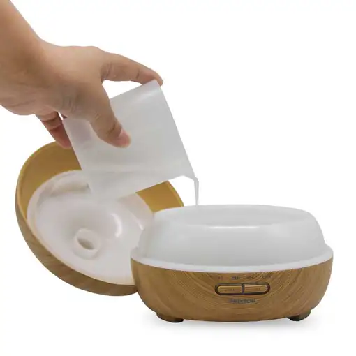 Humidificador Hidra, 300 ml, madera clara PRIXTON