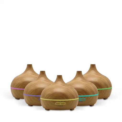 Humidificador Hidra, 300 ml, madera clara PRIXTON