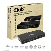 CLUB3D Nombre del producto: Conmutador/base de conexión KVM DisplayPort™/HDMI™ 4K6
