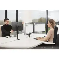 Vision VFM-DPD2B soporte para monitor 68,6 cm (27") Escritorio Negro