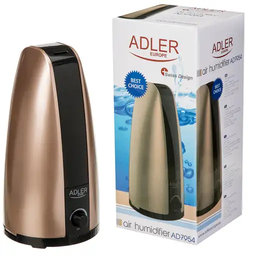 Humidificador de Aire 1L, Difusor Aceites Esenciales, 100 ml/h, AD7954, Adler
