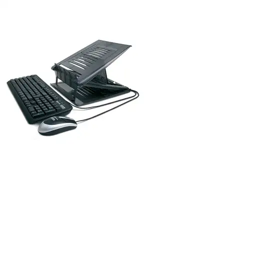 Hamlet XTMS100KM Tiramisù Notebook stand with keyboard and mouse Negro