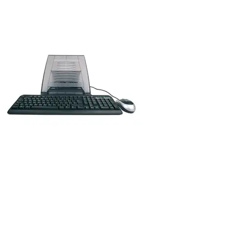 Hamlet XTMS100KM Tiramisù Notebook stand with keyboard and mouse Negro