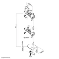 Neomounts FPMA-D960DVBLACKPLUS Brazo de monitor 17-49'' - instalación vertical