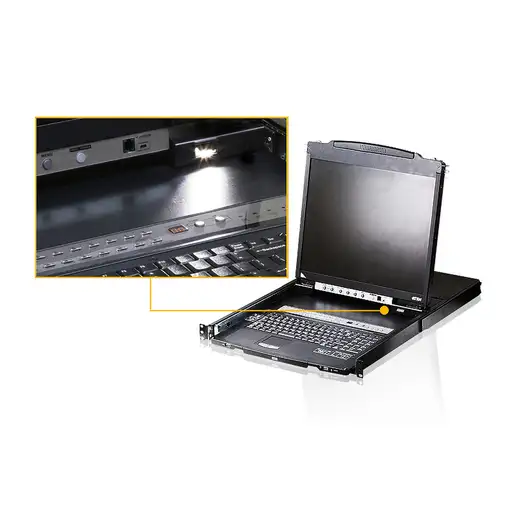 ATEN CL5816N consola de rack 48,3 cm (19'') Negro 1U