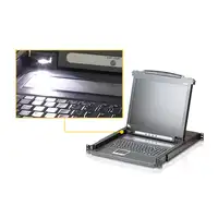 ATEN Consola LCD single rail (VGA, PS/2-USB)
