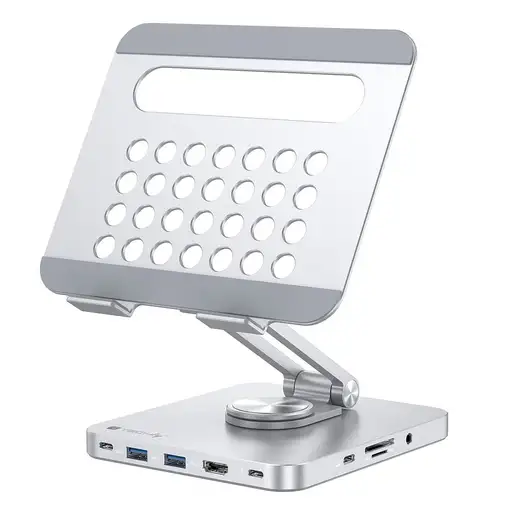 Techly ICA-TBL DOCK81 soporte para ordenador portátil Soporte para tableta Plata