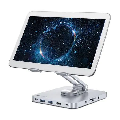 Techly ICA-TBL DOCK81 soporte para ordenador portátil Soporte para tableta Plata