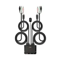 Lindy 42344 interruptor KVM Montaje en rack Negro