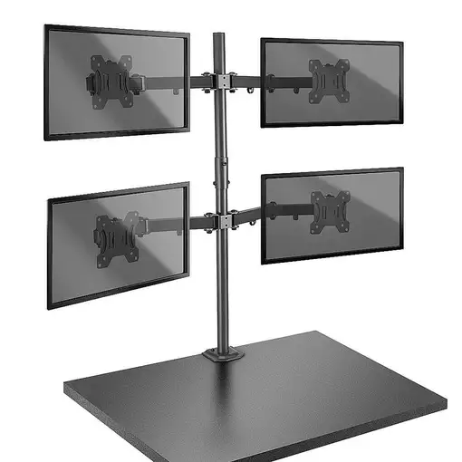 Lindy 40659 soporte para monitor 71,1 cm (28") Escritorio Negro