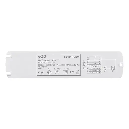 Homematic IP 157662A0 controlador de luces led Blanco