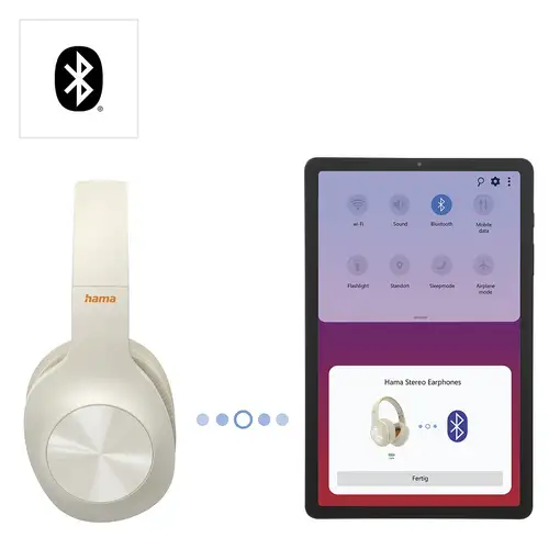 Hama Spirit Calypso Auriculares Inalámbrico Diadema Llamadas/Música Bluetooth Beig