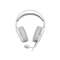 Mars Gaming MHAX Blanco, Auriculares Gaming RGB, Micrófono Extraíble, HiFi, Compat