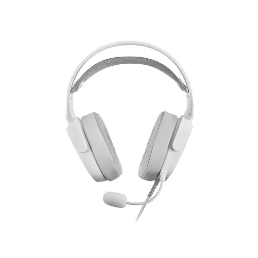 Mars Gaming MHAX Blanco, Auriculares Gaming RGB, Micrófono Extraíble, HiFi, Compat