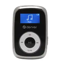 Denver MPS-316 reproductor MP3/MP4 Reproductor de MP3 16 GB Negro, Metálico, Blanc
