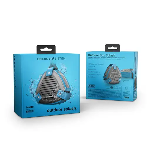 Energy Sistem Outdoor Box Splash Altavoz monofónico portátil Azul, Gris 3 W