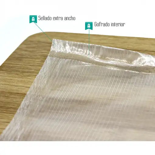 Alfa 25142 Bolsa de envasado y conservacion, sellador vacio, 20x30 cm, 50 uds