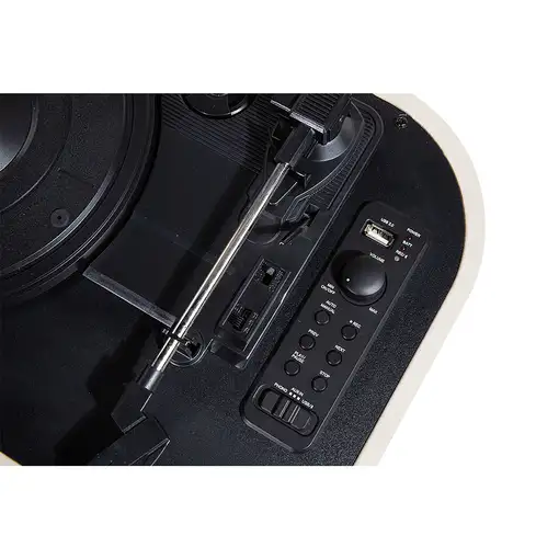 Trevi TT 1020 BT Tocadiscos de tracción directa Beige Semiautomático