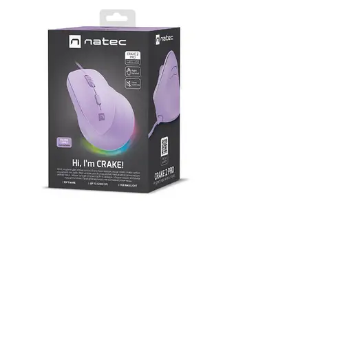NATEC Crake 2 Pro ratón Universal mano derecha USB tipo A Óptico 12800 DPI
