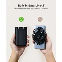 VEGER C11 VG-W1170 PowerBank 10000mAh smallest PD20W with cables bulit-in