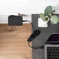 TooQ Cargador de portátil GAN USB-C PD3.0 90W, Negro