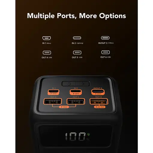 VEGER Tank Lite VG-W5001 50000mAh powerbank 22.5W output