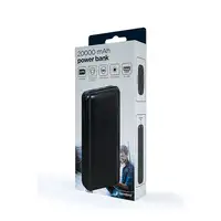Gembird PB20-02 batería externa Polímero de litio 20000 mAh Negro