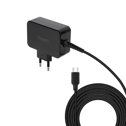 TooQ TQLC-USBCGAN65PD cargador de dispositivo móvil Portátil Negro Corriente alter