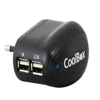 CoolBox UX-2 Universal Negro Corriente alterna Interior
